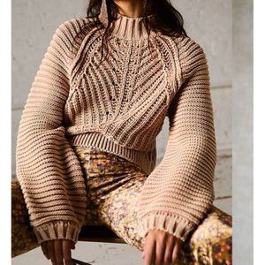 Free People Sweetheart Chunky Knit Sweater - Size XS